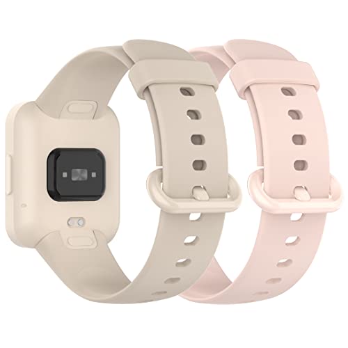Pheant Sportarmband Kompatibel mit Xiaomi Redmi Watch 2 Lite Armband [2 Stück] Silikon Ersatzarmband für Redmi Watch 2 Lite
