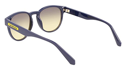 Calvin Klein Jeans Unisex Adult Sunglasses CKJ22609S - Blue with Gradient Grey Yellow Lens4