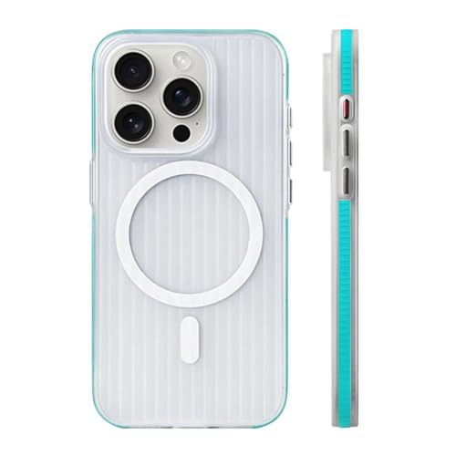 Coque induction iPhone 15 Pro Max Far Peak Blue pour le quotidien