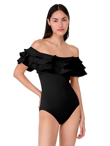 Maillot de bain une pièce femme Kate Spade à volants parfait pour la piscine