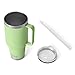 YETI Rambler 42 oz Tumbler with Handle and Straw Lid, Travel Mug Water Tumbler, Vacuum Insulated Cup with Handle, Stainless Steel, Key Lime