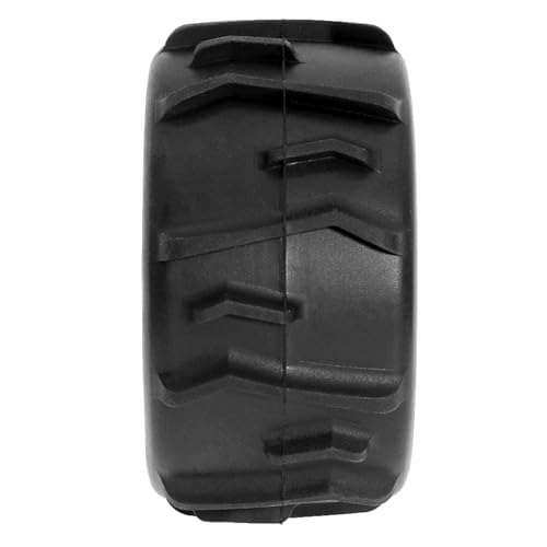 RC Beach & Desert Tires 1/18 Scale Rubber Car Wheels 2.95 Inch OD Compatible with 1/18 ARRMA Granite&Typhon, HAIBOXING 18859E (Black)