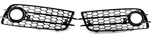Compatible solo con A4 con parachoques S-Line 08-12, cubierta de lámpara antiniebla, color negro brillante