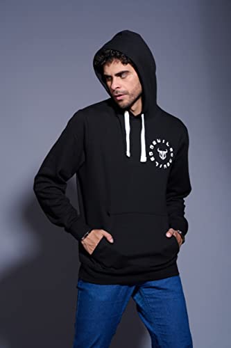 Image of Go Devil Regular Fit 100% Cotton Full Sleeves Winter Wear Stylish Trendy Printed Hoodies Sweatshirt for Men /Boys with Pockets for Everyday Use