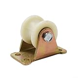 V-Nut 30 mm Rolle für Schiebetürschienen mit verschleißfestem Nylonrad und verzinktem Stahlsockel für strukturelle Integrität (U-30 mm)
