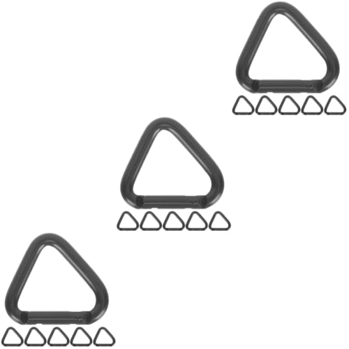 Mousqueton pour clés Milisten en triangle noir pour sac à dos et quotidien