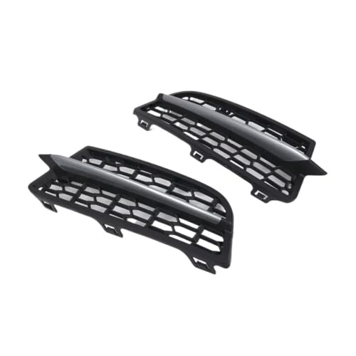 Calandre de phare antibrouillard avant pour pare-choc de voiture paire de grilles noir mat - 4