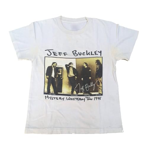 Photo de Vintage Jeff Buckley Music Tour Cotton White Unisex Tee Shirt 1A1495 White L