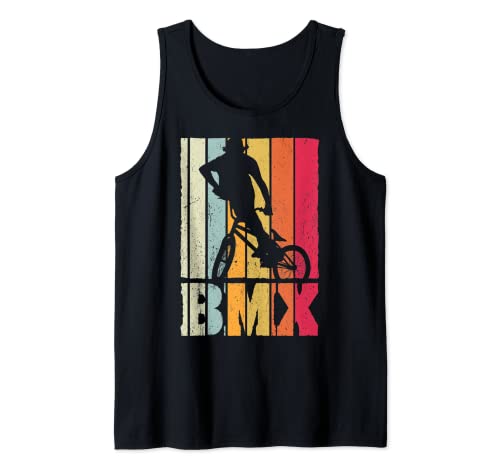 Vintage BMX Dirt Bike Freestyle Conductor de estilo retro Camiseta sin Mangas