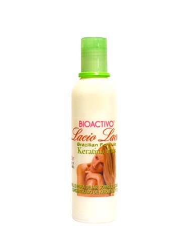 Bioactivo Lacio Lacio Brazilian Formula Keratina Plus Leave-In, Intensive Hair Treatment, Restores Split Ends and Over-Processed Hair, 4 fl. oz.
