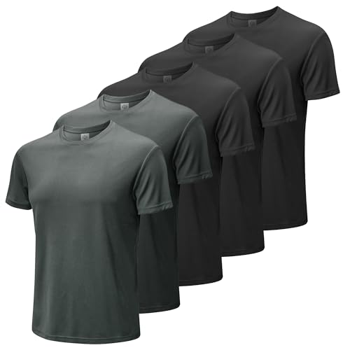 MEETWEE Maglietta Uomo, T Shirt a Manica Corta Asciugatura Rapida Fitness T-Shirt da Sport per Corsa Palestra Fitness Trekking