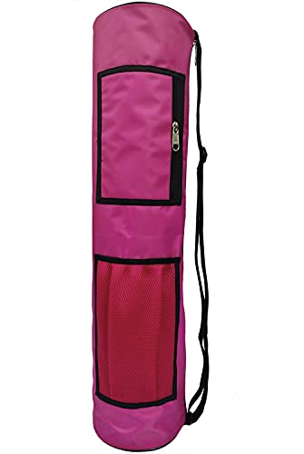 Panchtatava Full Zipper Yoga Mat Bag, Exercise Mat Carry Bag with Broad Shoulder Strap (Yoga Mat Cover)