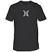Hurley MTS0023530 Men's Icon Push Through T-Shirt, Black - L