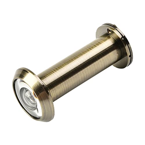 Image of Othmro Safety Door Viewer 1Pcs Hole Diameter 16mm Metal 200-degree Door Peephole with Rotating Privacy Cover for 55-90mm Thick Doors, Durable Door Viewer for Home Office Hotel Bronze