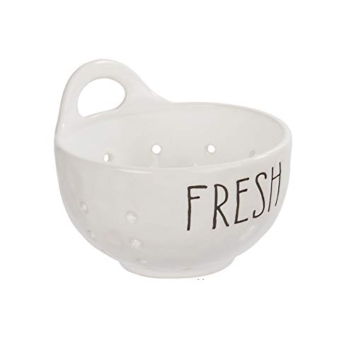 Luciano Housewares 65689 Farmhouse Modern Ceramic Berry Strainer cover