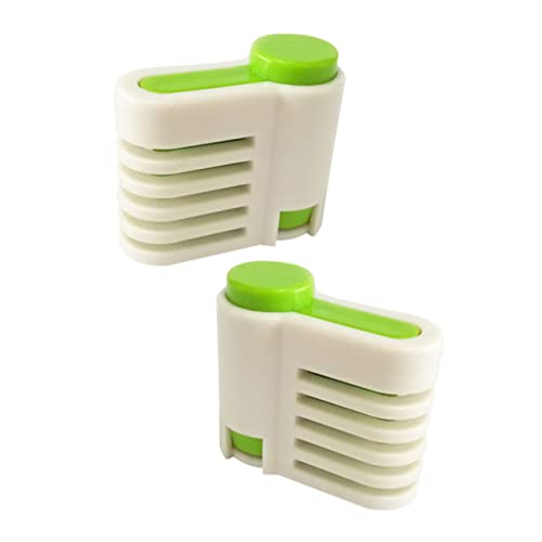 GRIRIW Cake Slicing Leveler 5 Layers Diy Cake Cutting Tool Adjustable Slicer Baking Utensil Small Compact Stainless Steel Spring Clamp Dishwasher Safe Easy to Use