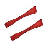 HOODANCOS Cepillo de Silicona para Barbacoa y Repostería 2 Piezas Pincel para Hornear de Silicona Grado Alimenticio Color Rojo Utensilio para Cocina y Asado Resistente al Calor Uso
