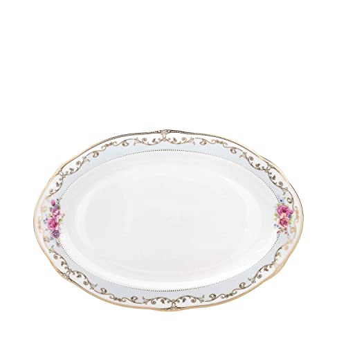 Euro Porcelain 57-Pc Banquet Dinnerware Set, Luxury Bone China Tableware, Service For 8 #TOP4