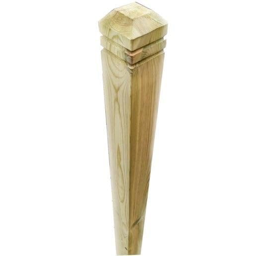 Snowdon Timber Treated Chamfered Decking Newel Post (H) 1.25m (W) 82mm 4 Pack