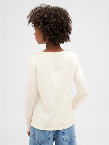 Image of Gap Girls Long Sleeve Logo Tee T-Shirt