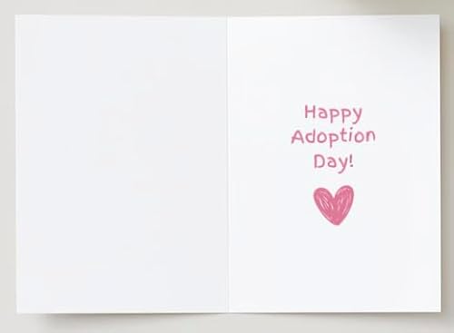 Generic ADOPT103 Adoption Day Card Love Makes A Family Happy Adoption Day thumb #1