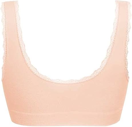 Amoena Womens Kitty Seamless Wire-Free Cotton Pocketed Mastectomy Bra