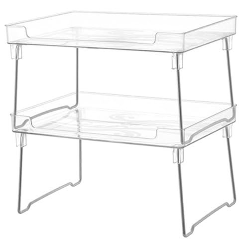 Cabilock Estante De Especias Pequeño Para Cocina Estante Giratorio Para Baño Estantería De Plástico De Acero Inoxidable 2 Uds