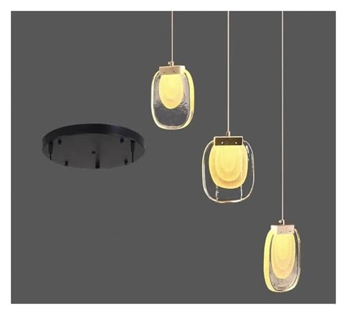 Suspension de salon en cristal pour illuminer une cage d'escalier