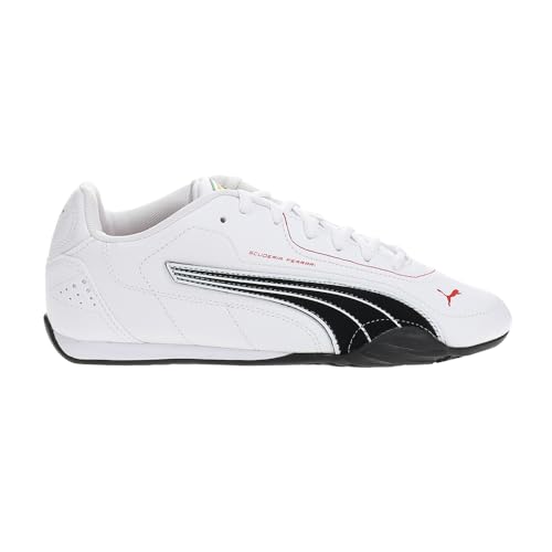 PUMA Mens Scuderia Ferrari Catch Lace Up Sneakers Shoes Casual - White - Size 10 M