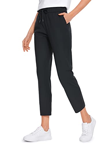 CRZ YOGA Womens High Waisted 4-Way Stretch Golf Capris 25