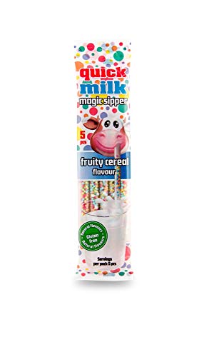 QUICK MILK - MIX 10 (Banana+Vanilla+Strawberry+Chocolate+Fruty Cereal) 10 St - 50 Halme - DEKOND