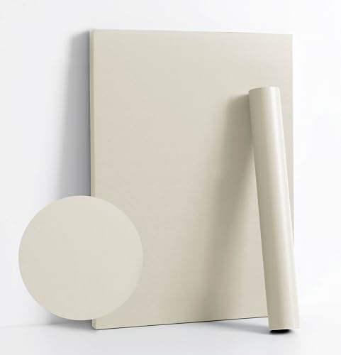 Dimoon 78.7''x15.7'' Cream Skin Peel and Stick Wallpaper Contact Paper