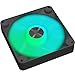 Price comparison product image APNX FP1-140 Black Performance ARGB Fan, 140mm, 30mm Frame Width, PWM 500-1300 RPM, High Air Flow, Hydraulic Bearing, Thick Shock-Absorbing Pad, for PC Case, Liquid and Air Cooler
