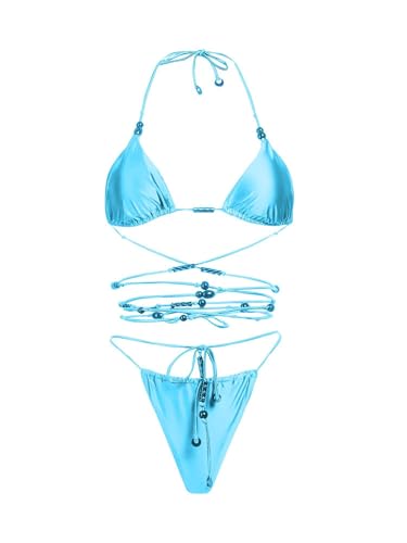 Costume pour femme bleu Me Fui fui maillot confortable sans irritation Mf23-0001tr