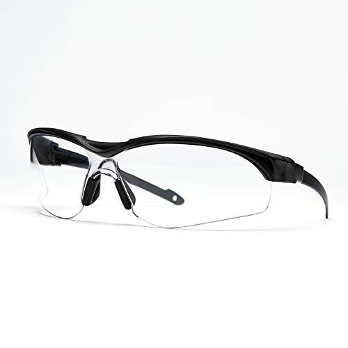 Image of Pro For Sho [Upgraded Version] Safety Glasses - Paper-thin Temple Designs for Long Lasting Comforts, Perfect Fit Under Earmuffs - Anti Fog, Scratch Proof, UV Protection (Matte Black)