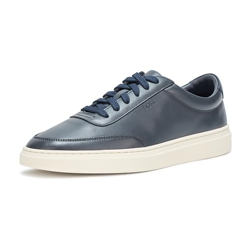 Image of BOSS Men's Kieran Smooth Leather Tennis Sneaker