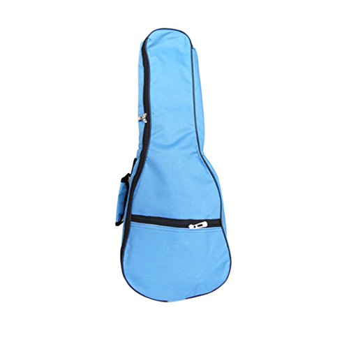 21 Zoll hochwertiger Ukulele-Koffer 5MM Polsterung mit verstellbaren Riemen, Blau Cover