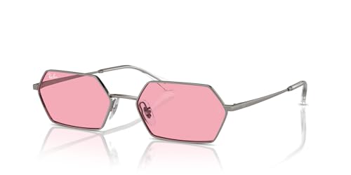 Ray-Ban RB3728 Yevi Sunglasses, Gunmetal/Pink, 58 mm - image 2