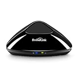 BroadLink RM Pro WiFi Smart Home Hub, IR RF All in One Automation Learning Universal Remote Control Compatible for Apple Android Smartphones, Compatible with Alexa, Black