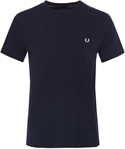 Fred Perry FP Crew Neck T-Shirt Maglietta, Navy, M...