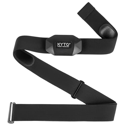 KYTO Heart Rate Monitor Chest Strap, ANT+/ Bluetooth, Compatible with
