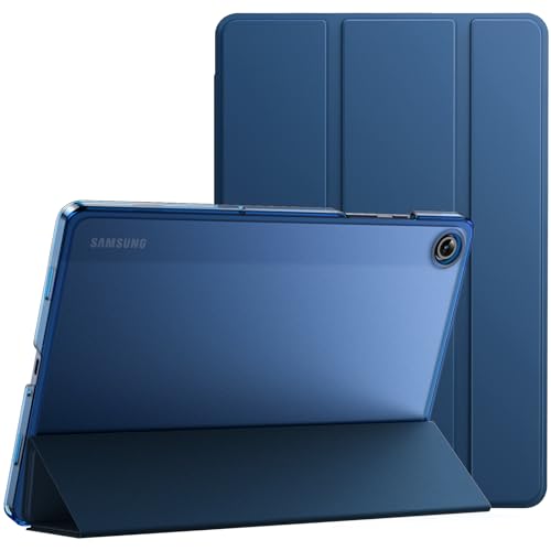 Image of JETech Cover Case for Samsung Galaxy Tab A9+ / A9 Plus 11-Inch 2023, Slim Translucent Back Tri-Fold Folio Stand Protective Tablet Cover, Auto Wake /Sleep (Navy)