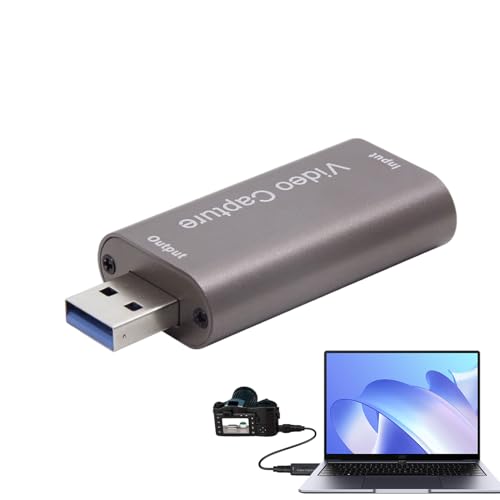 Audio Capture Adapter | Live Streaming Video Recorder | External Sound Card Jack | USB Microphone Converter | Portable Music Interface | Broadcasting Input Device | Laptop Recording Accessory