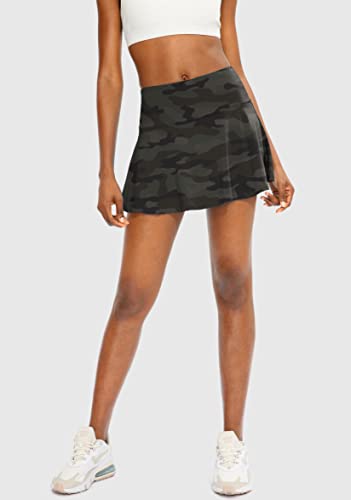Image of SANTINY Pleated Tennis Skirt for Women with 4 Pockets Women's High Waisted Athletic Golf Skorts Skirts for Running Casual
