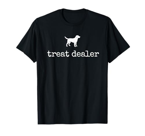 Dog Treat Dealer Dog Mom Dog Dad Labrador Golden Retriever T-Shirt