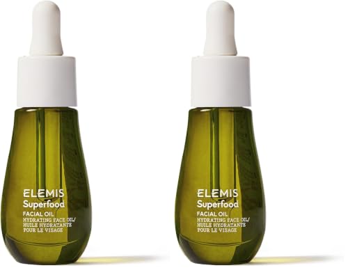 Image of Elemis Superfood Facial Oil, Nutrient-Rich Glow-Boosting Face Oil with Broccoli and Flaxseed, Lightweight Daily Hydration, 0.5 Fl Oz.