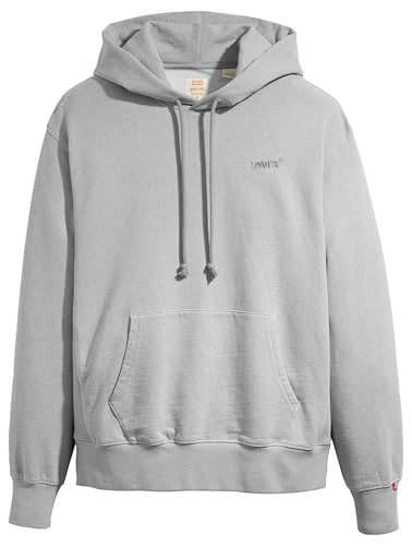 Levi's The Authentic Neutrals Sweat à Capuche, Gris Clair HTR Bros, L