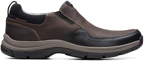Clarks Men's Walpath Step Loafer, Dark Brown Leather, 10.5 | Image 1