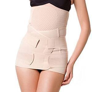 Healthcom 3 in 1 Postpartum Recoery Girdle Belt Breathable Elastic Postnatal Support ¨C Recovery Belly/waist/pelvis Belt Shapewear Waist Belt,Size:XXXL