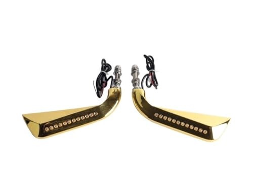 Rétroviseurs de moto en fer 8mm robustes à LED pour V-Rod et Softail